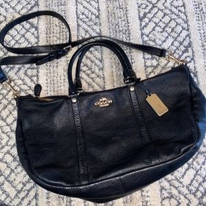 COACH Black Leather Handbag